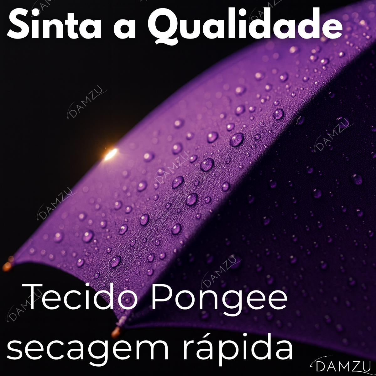 GUARDA-CHUVA COLORIDO CABO COR DE MADEIRA DAMZU®