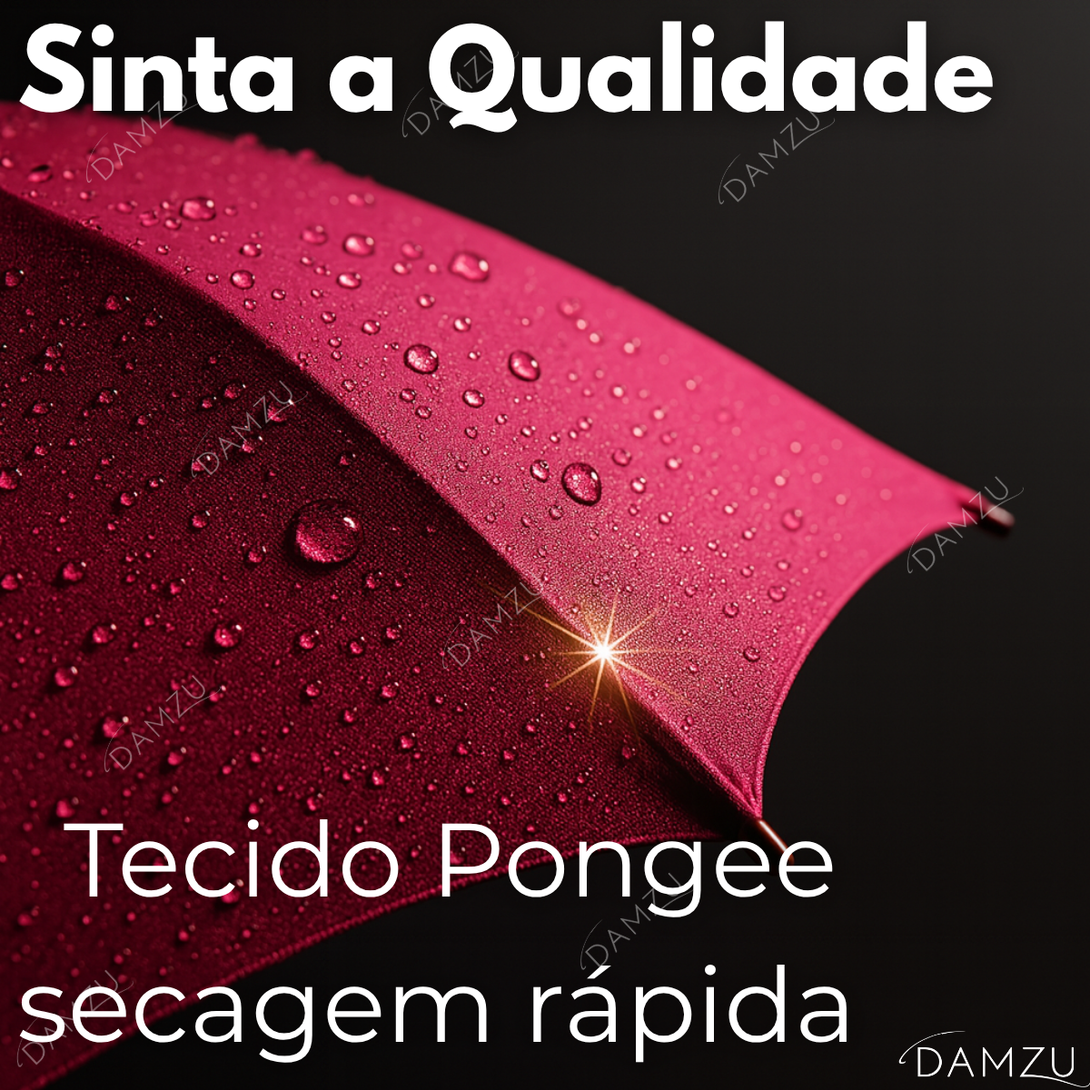 GUARDA-CHUVA COLORIDO CABO COR DE MADEIRA DAMZU®